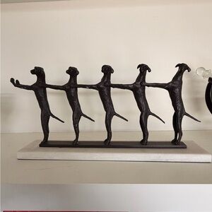 Global Views Golden Conga Line dance Book holder.